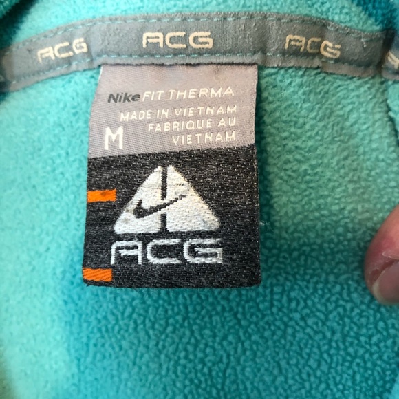 Nike Fleece Pullover | Turquoise Thermal | Medium - Picture 6 of 8